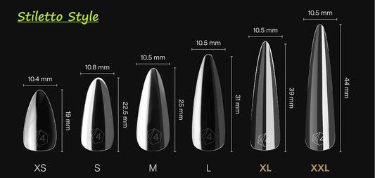 Stiletto Style Sizing Kit for Press-on nails